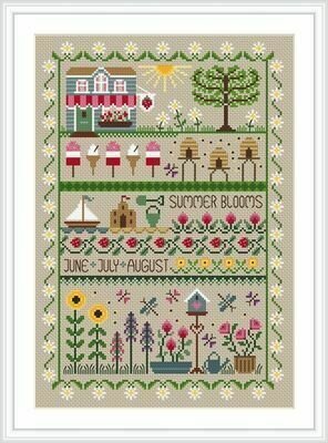 Summer Blooms - Cross Stitch Pattern