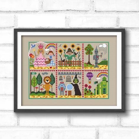 Follow the Yellow Brick Road - Cross Stitch Pattern