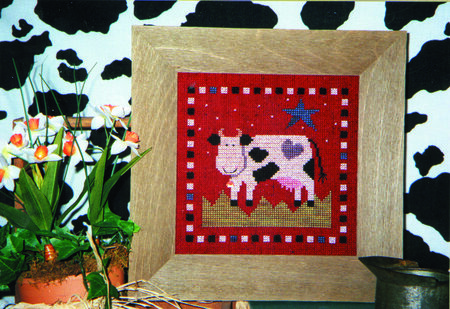 Midnight Cow - Cross Stitch Pattern
