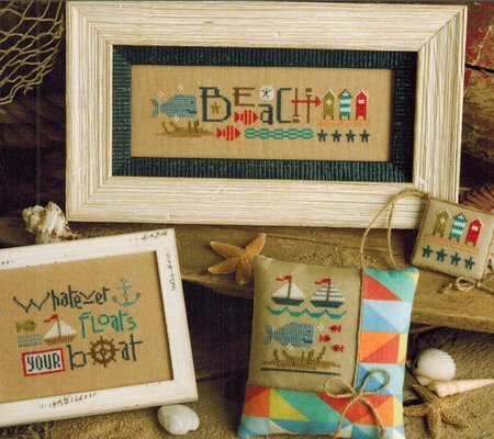 Red White & Beach - Cross Stitch Pattern