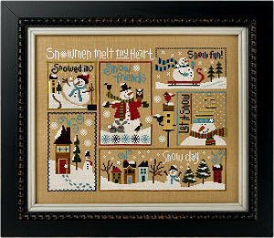 6 Fat Men Series - Snowed In - Cross Stitch Pattern