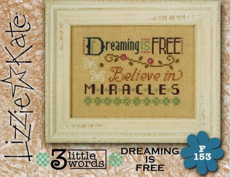 3 Little Words - Dreaming is Free - Cross Stitch Pattern