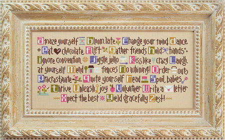 ABC's of Aging Artfully - Cross Stitch Pattern
