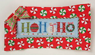 Ho Ho Ho in a Row  - Cross Stitch Pattern