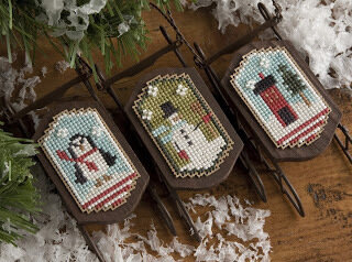 Snowy Sleds - Cross Stitch Pattern