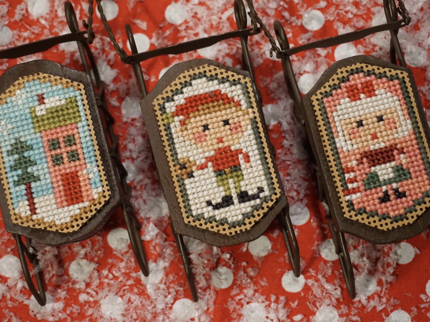 Home for the Holidays Sleds - PDF Cross Stitch Pattern