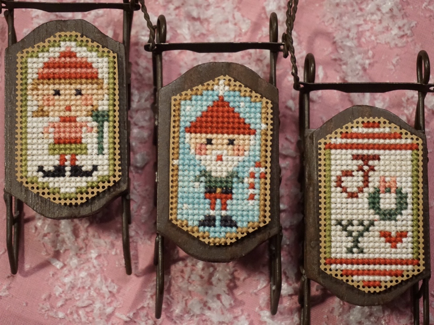 Santa's Workshop Sleds - PDF Cross Stitch Pattern