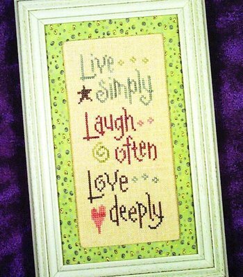 Live Laugh Love - Now and Then - Cross Stitch Pattern