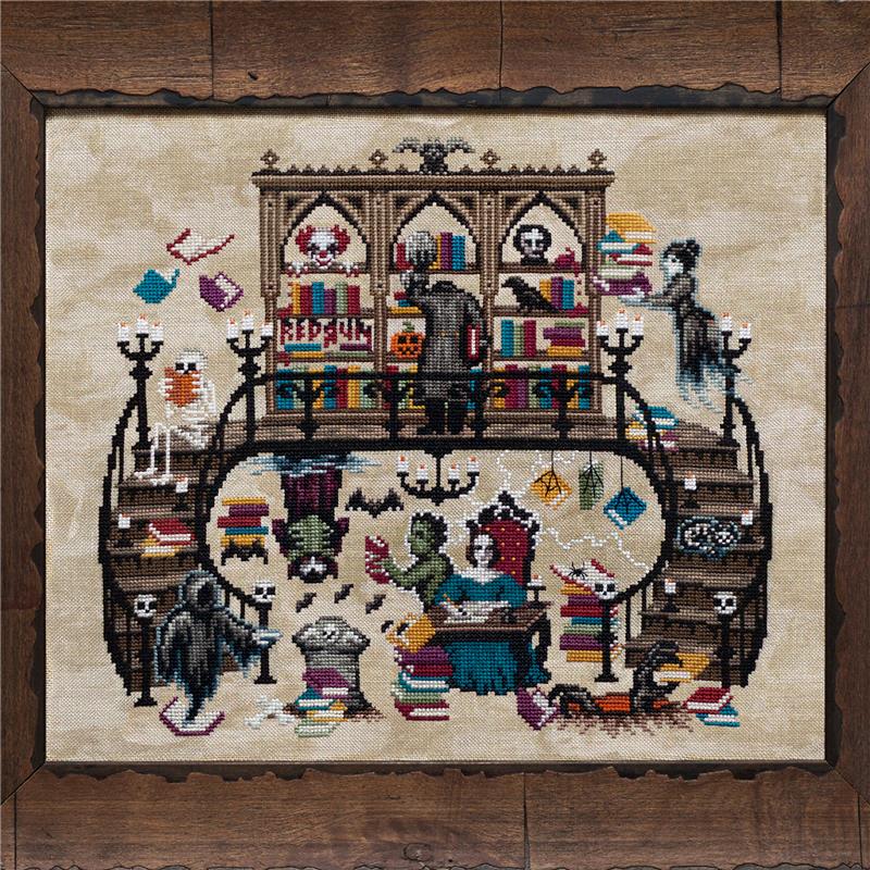 The Haunted Library - Cross Stitch Pattern