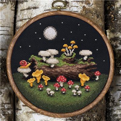 Moonlight Mushrooms - Cross Stitch Pattern