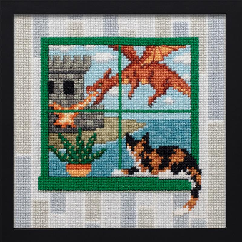 What the Cat Saw: Flight of Dragons - Cross Stitch Pattern