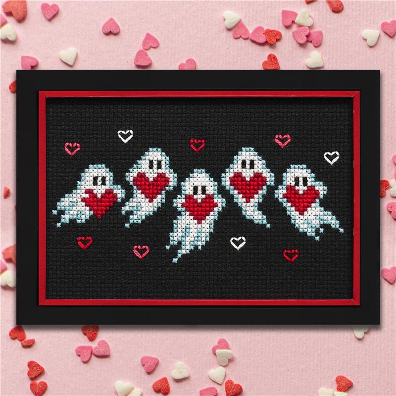 Ghostly Valentine - Cross Stitch Pattern