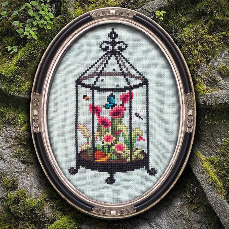 Carnivorous Terrarium - Cross Stitch Pattern