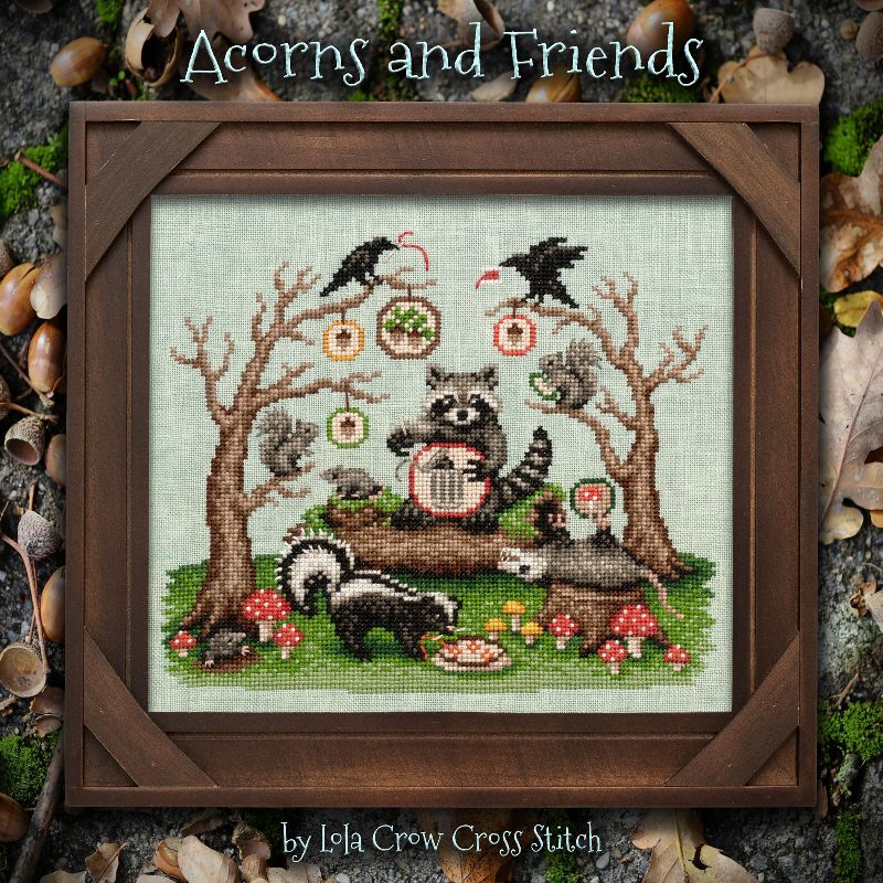 Acorns and Friends - Cross Stitch Pattern