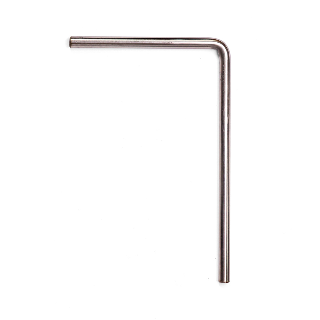 Lowery Silver Grey Extra Long L Bar, zoomed in. Select this picture to zoom back out.