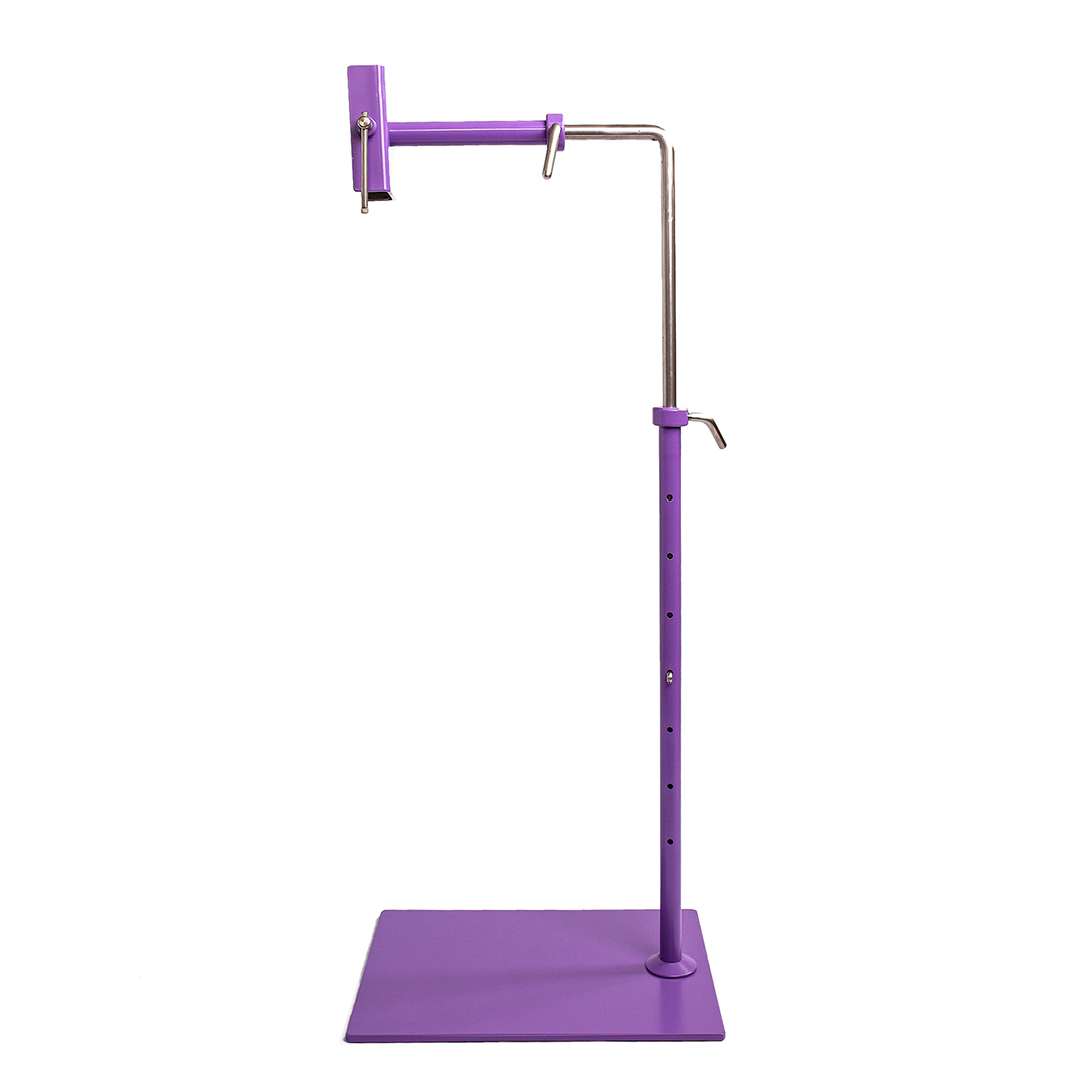 Lowery Violet Color Workstand with Side Clamp, zoomed in. Select this picture to zoom back out.