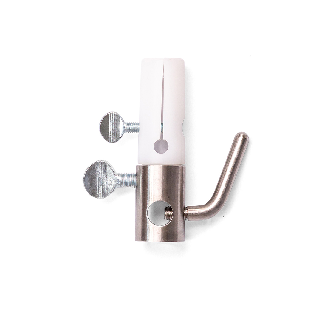 Lowery Silver Grey Magnetic Board Holder, zoomed in. Select this picture to zoom back out.