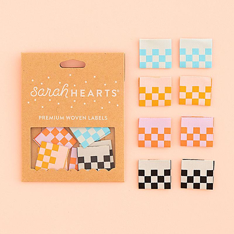 Sew in Labels Checkerboard Multi