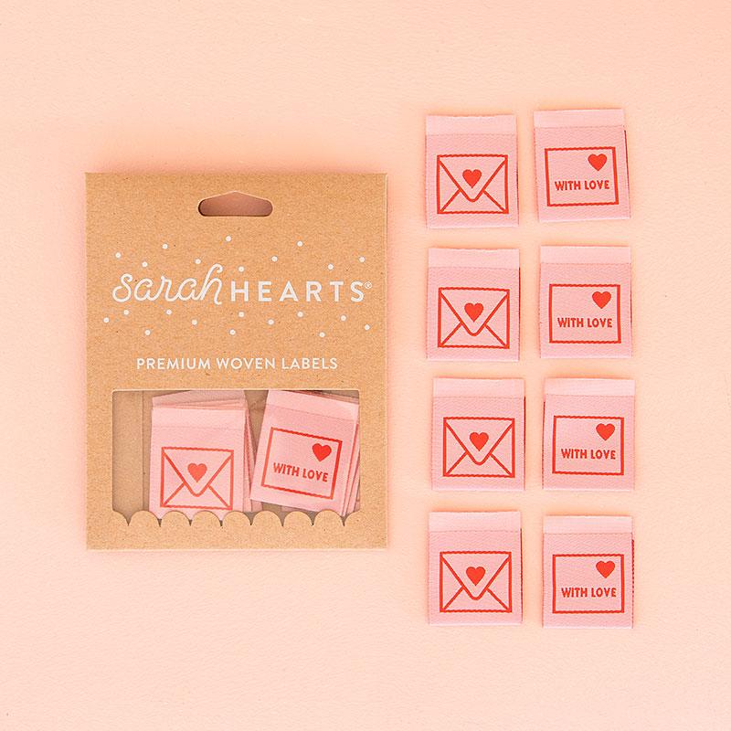 Sew in Labels w/Love Envelope 