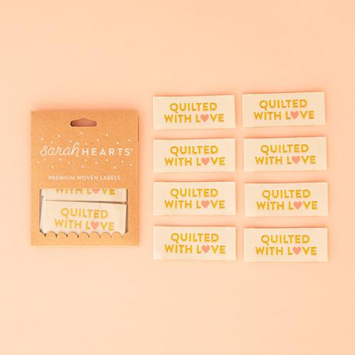 Sew in Labels Quilt with Love Gold