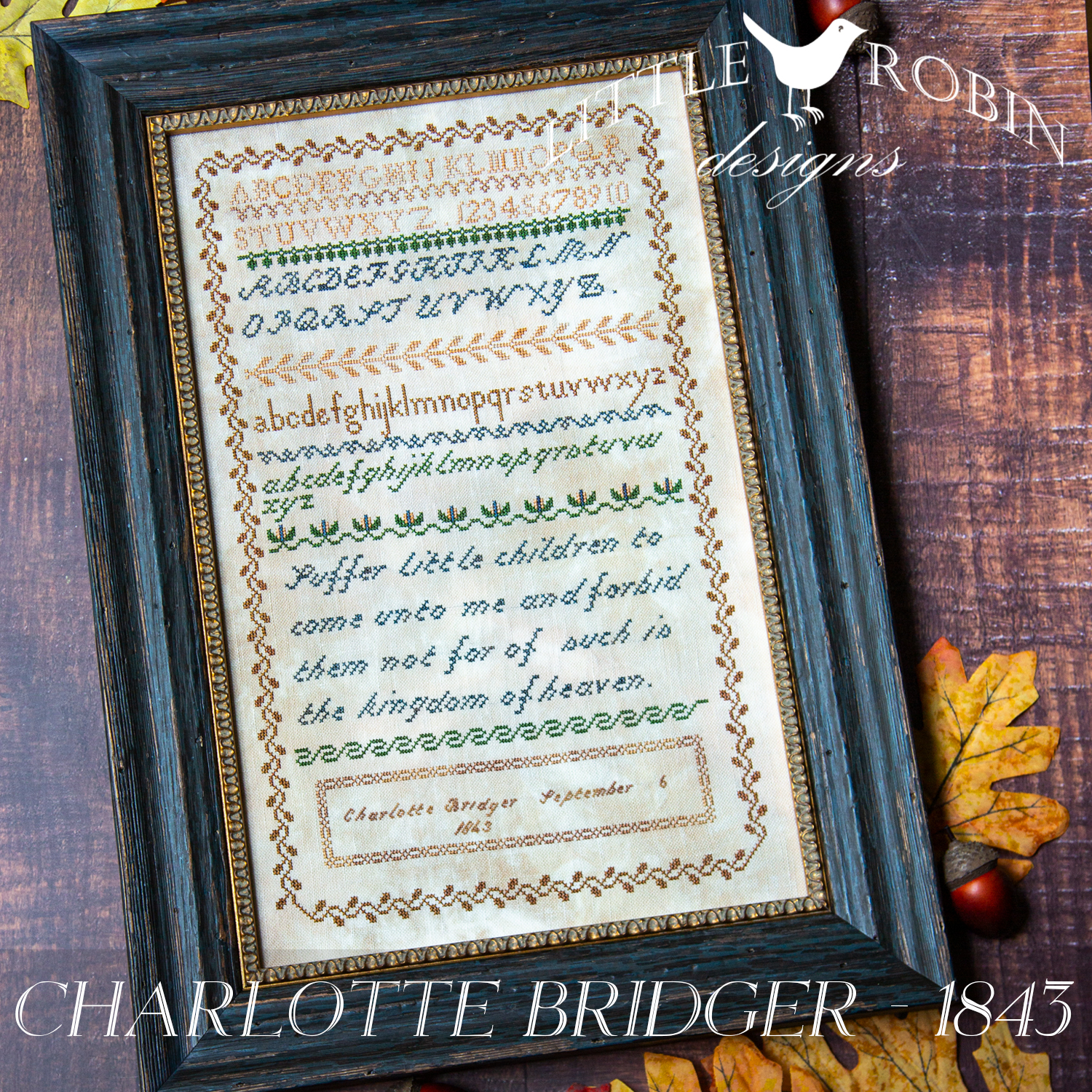 Charlotte Bridger 1845 - Cross Stitch Pattern