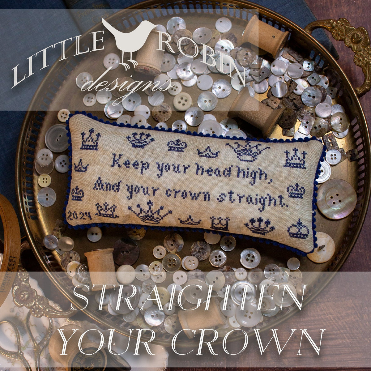 Straighten Your Crown - Cross Stitch Pattern