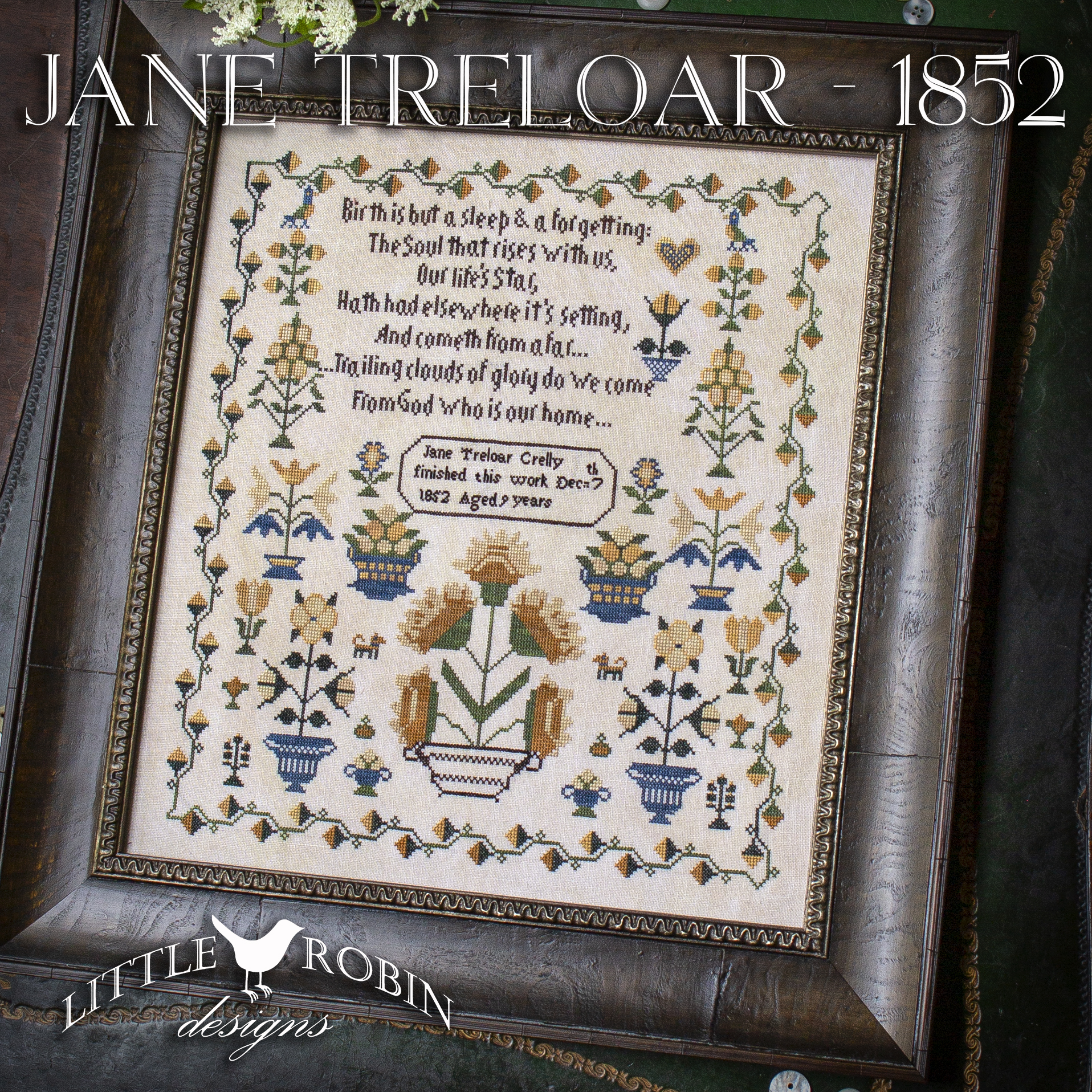 Jane Treloar 1852 - Cross Stitch Pattern