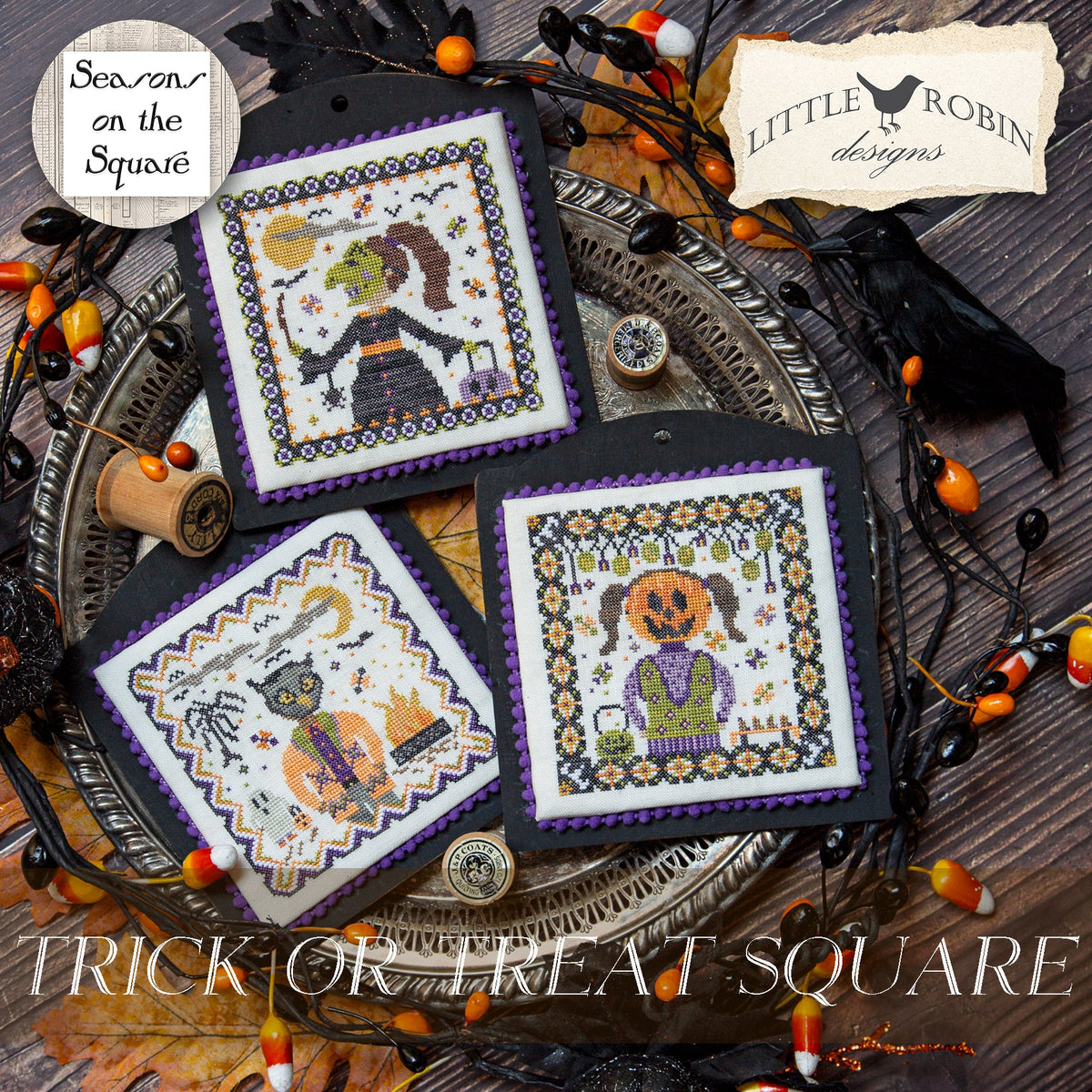 Trick or Treat Square - Halloween Cross Stitch Pattern