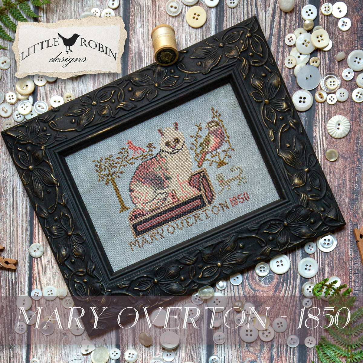 Mary Overton - 1850 - Cross Stitch Pattern