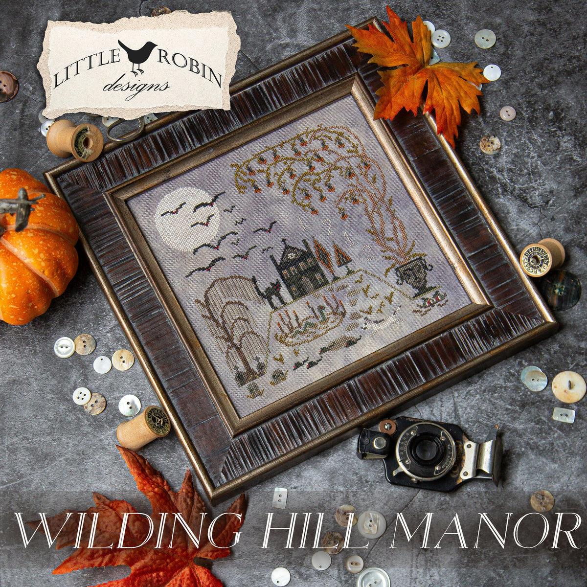 Wilding Hill Manor - Halloween Cross Stitch Pattern