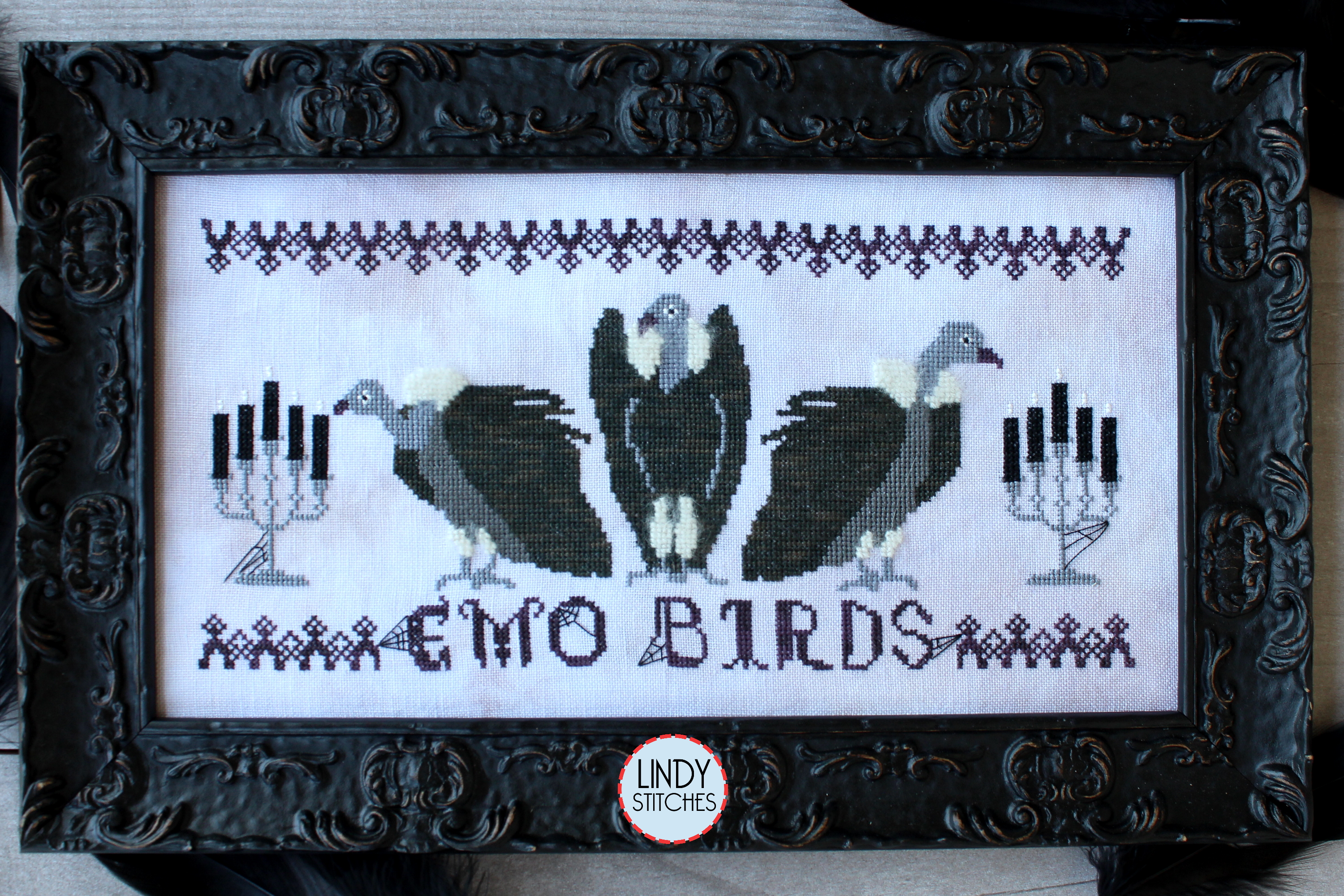 Emo Birds - Cross Stitch Pattern