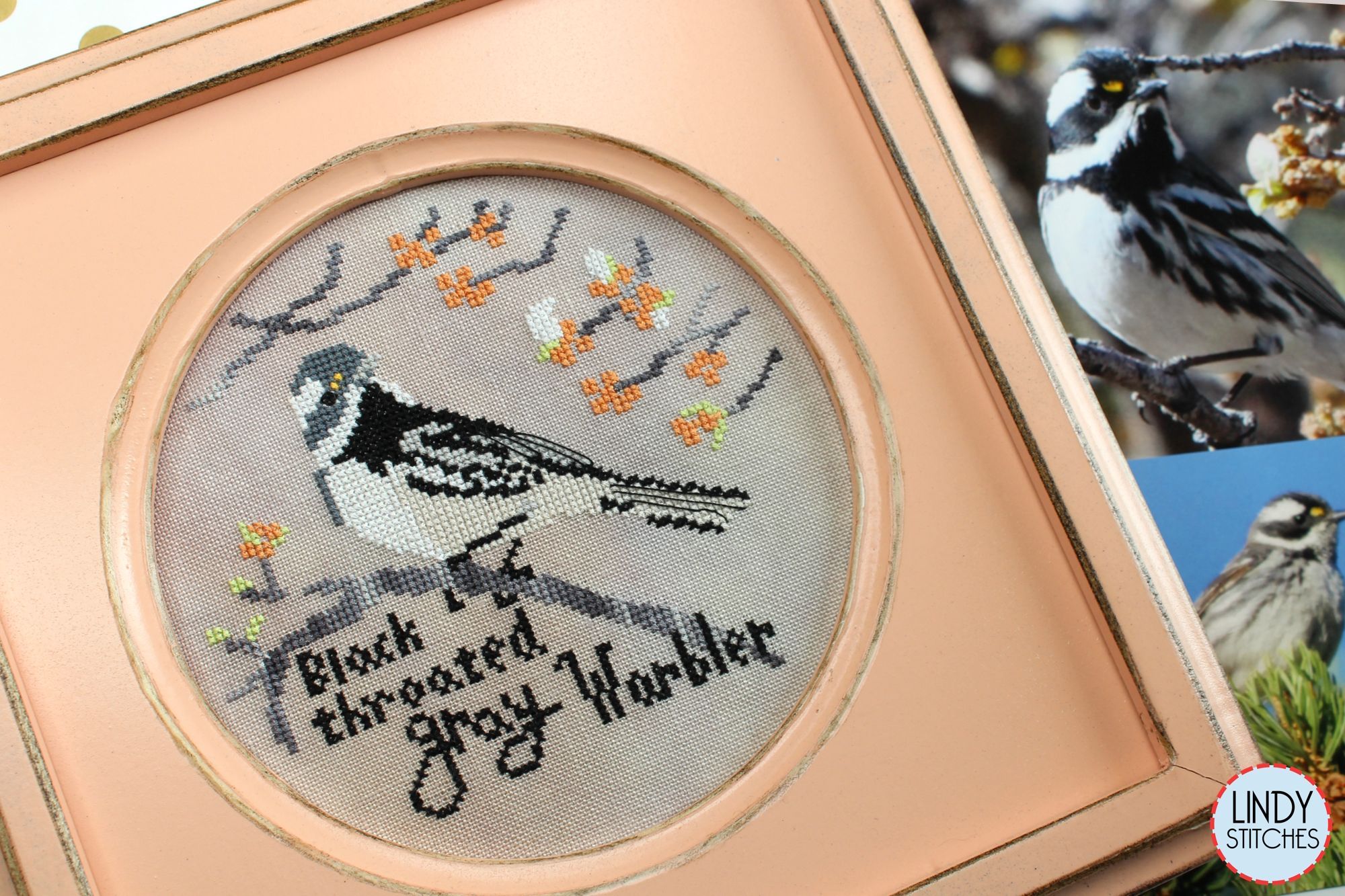 Black-Throated Gray Warbler - Cross Stitch Pattern