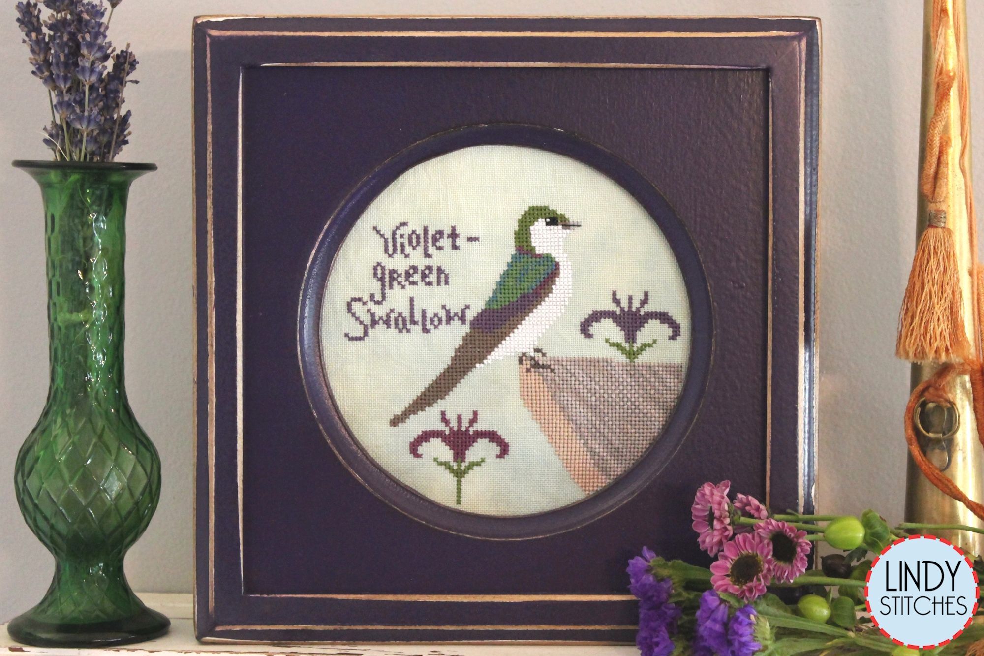 Violet Green Swallow - Cross Stitch Pattern