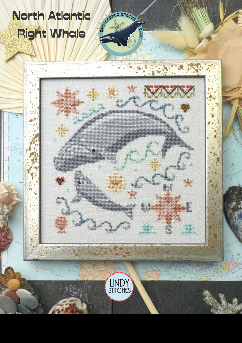 North Atlantic Right Whale - Cross Stitch Pattern
