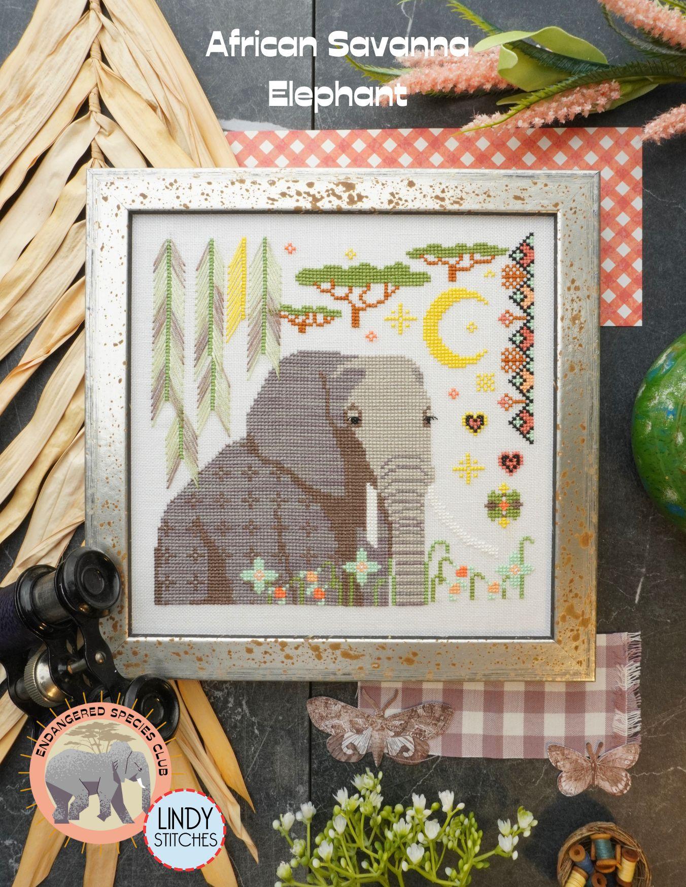 African Savanna Elephant - Cross Stitch Pattern