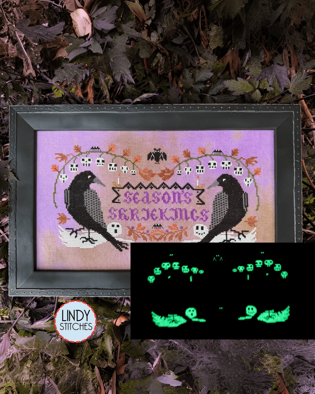 Season's Shriekings - Halloween Cross Stitch Pattern