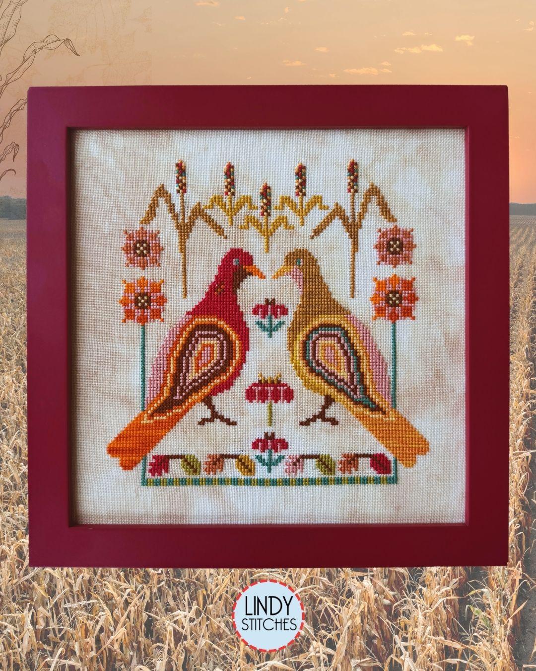 Pigeons in the Corn - Cross Stitch Pattern