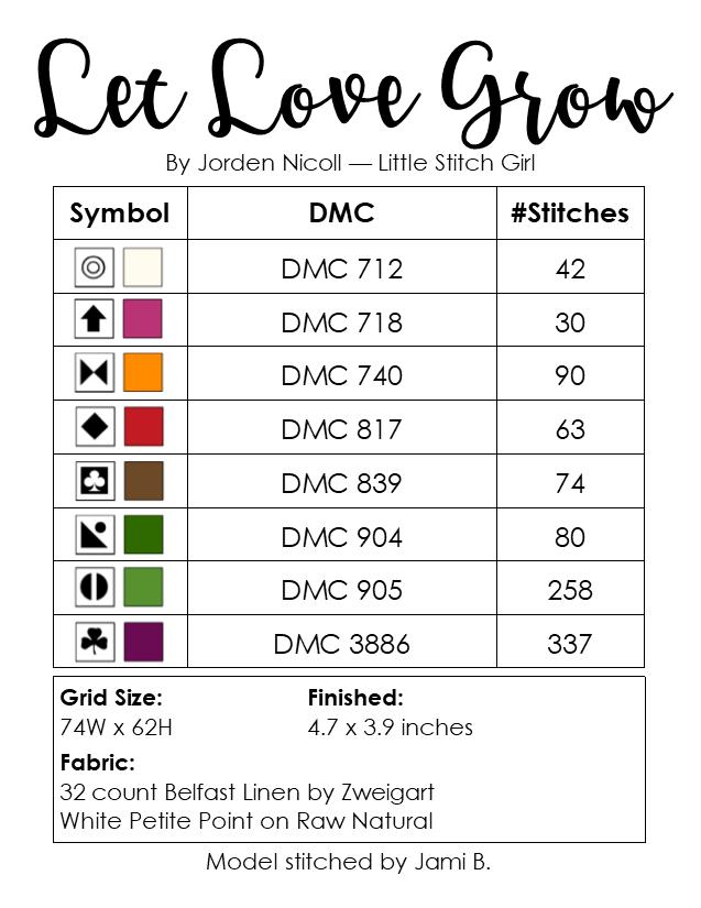 Let Love Grow - Cross Stitch Pattern