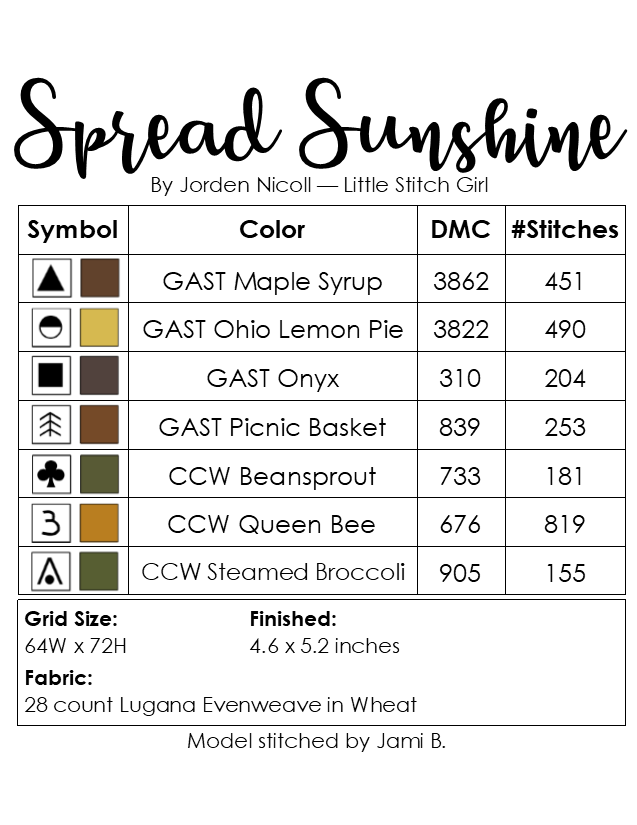 Spread Sunshine - Cross Stitch Pattern