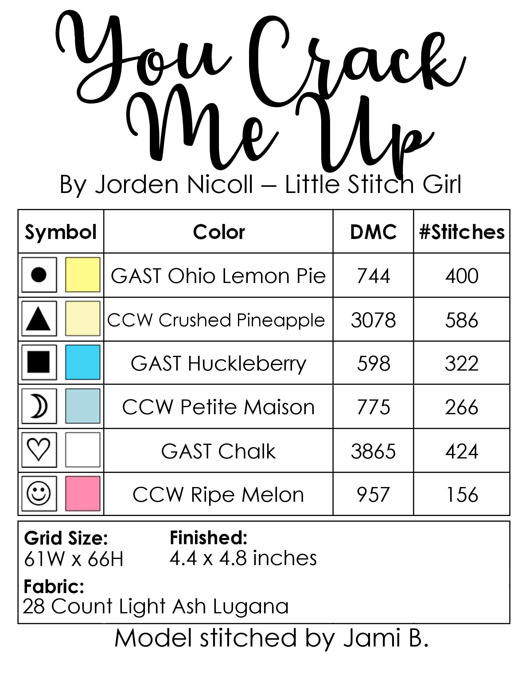 You Crack Me Up - Cross Stitch Pattern