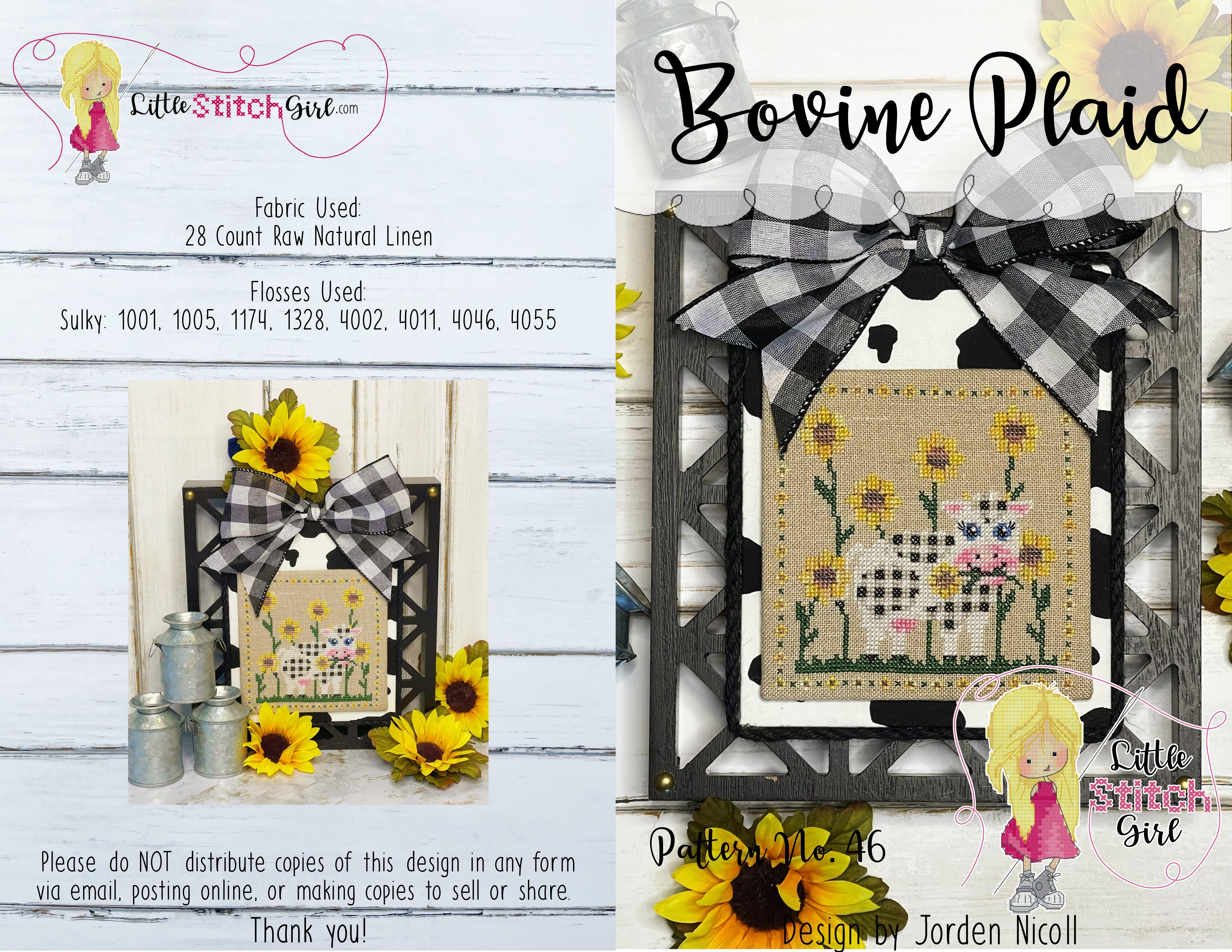 Bovine Plaid - Cross Stitch Pattern