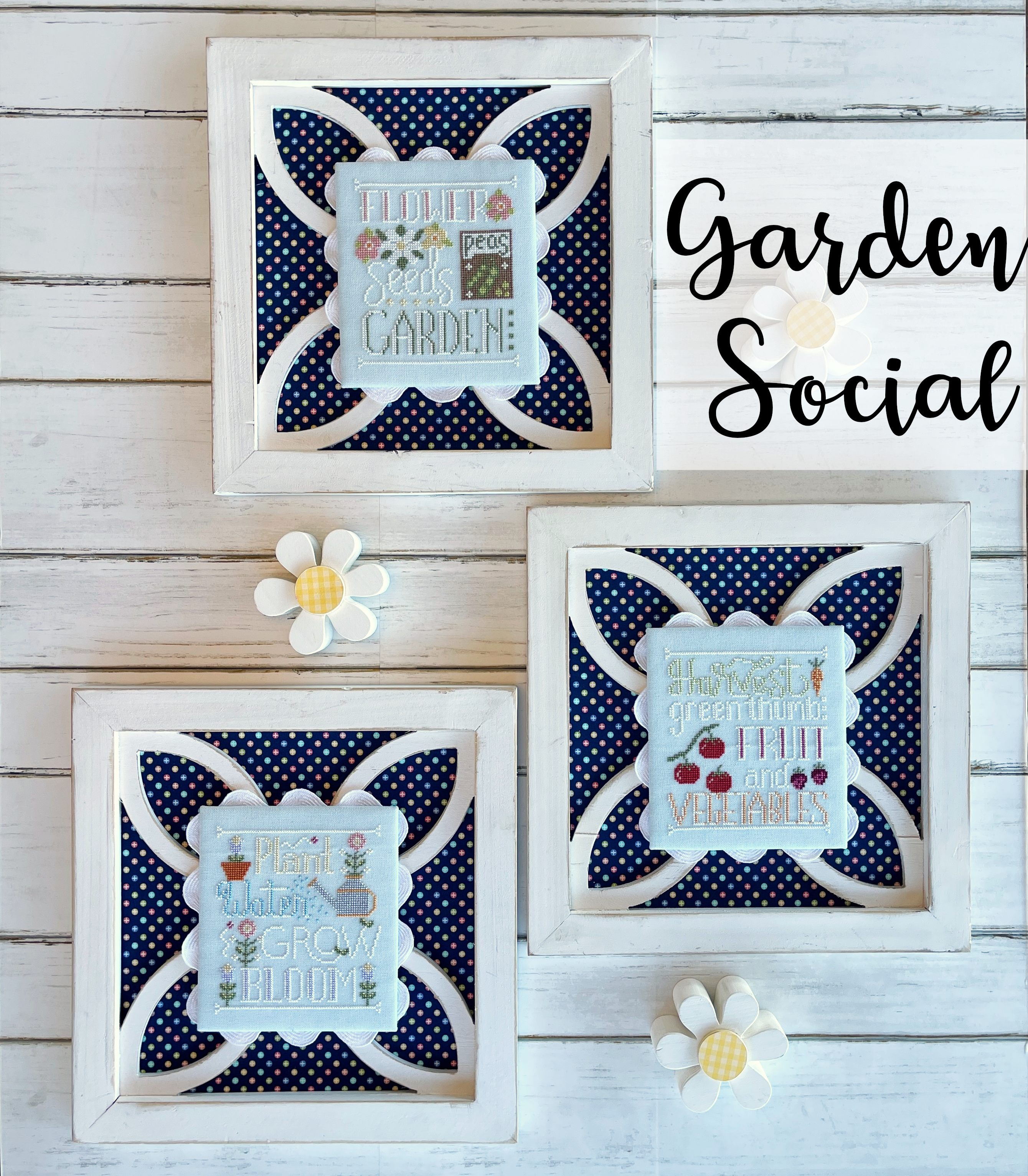 Garden Social - Cross Stitch Pattern
