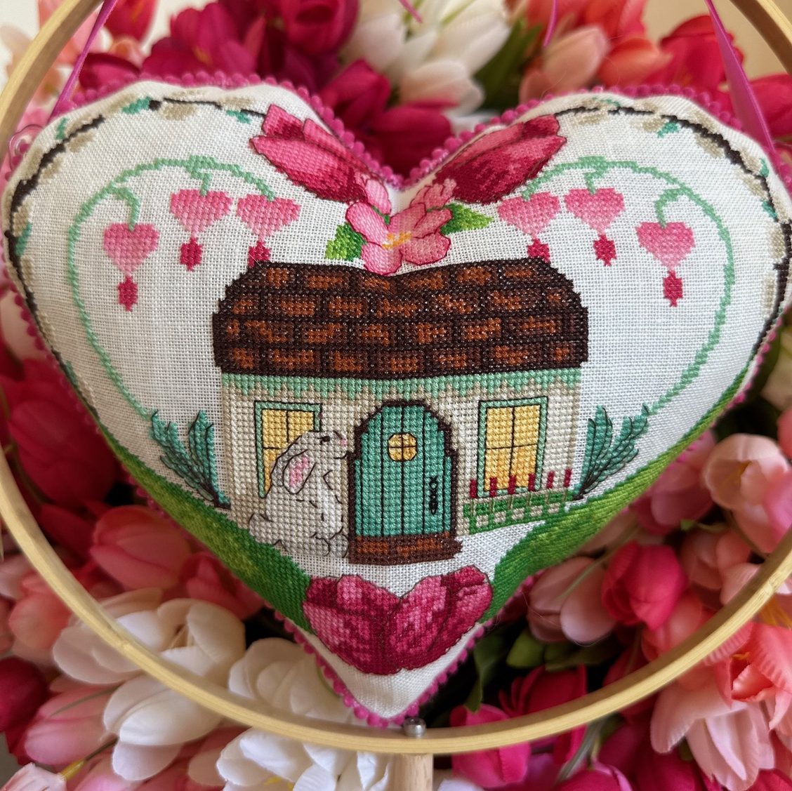 Tulip Cottage - Cross Stitch Pattern