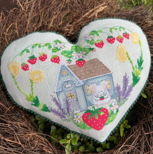 Strawberry Cottage - Cross Stitch Pattern