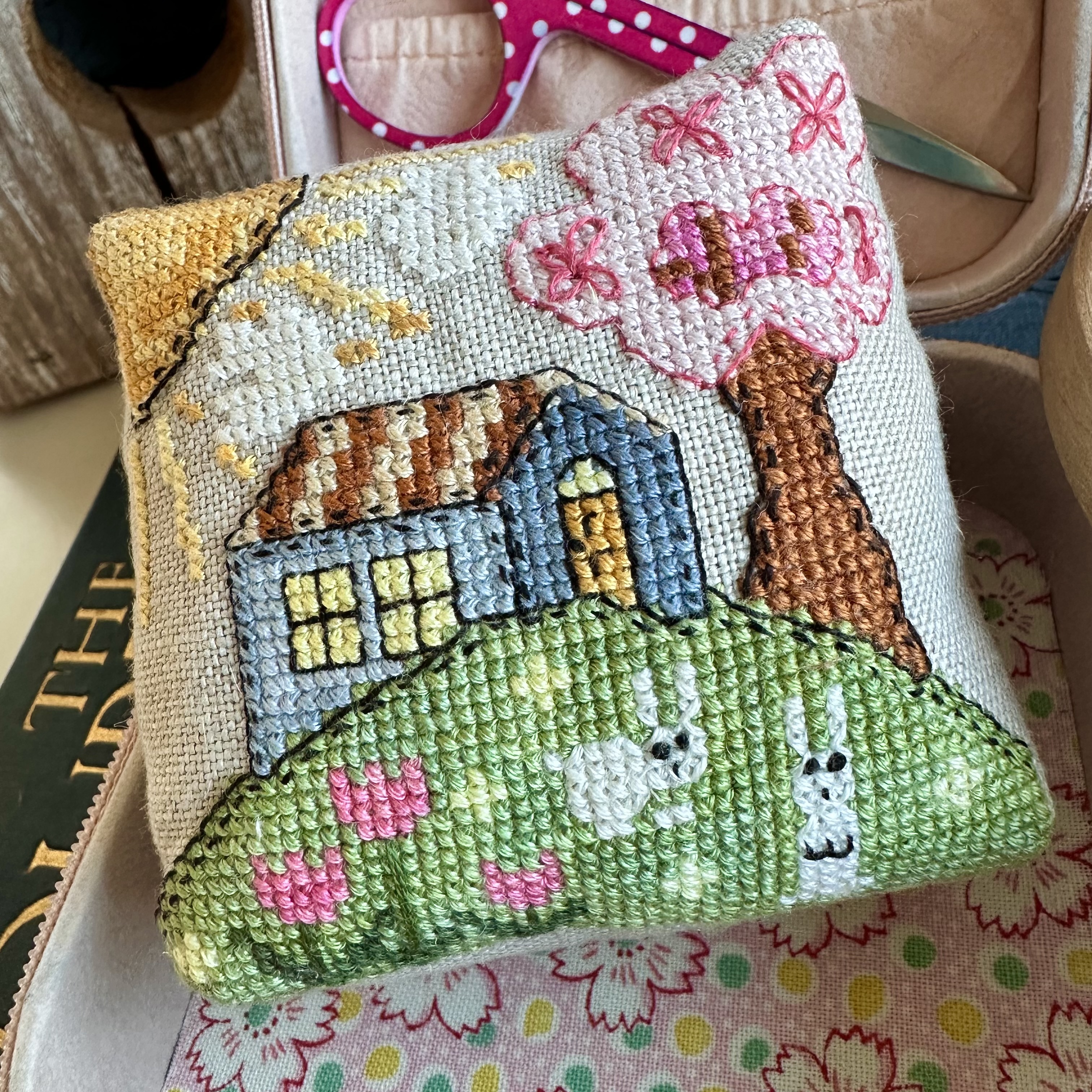 Bunny Land Pin Keep - Cross Stitch Pattern