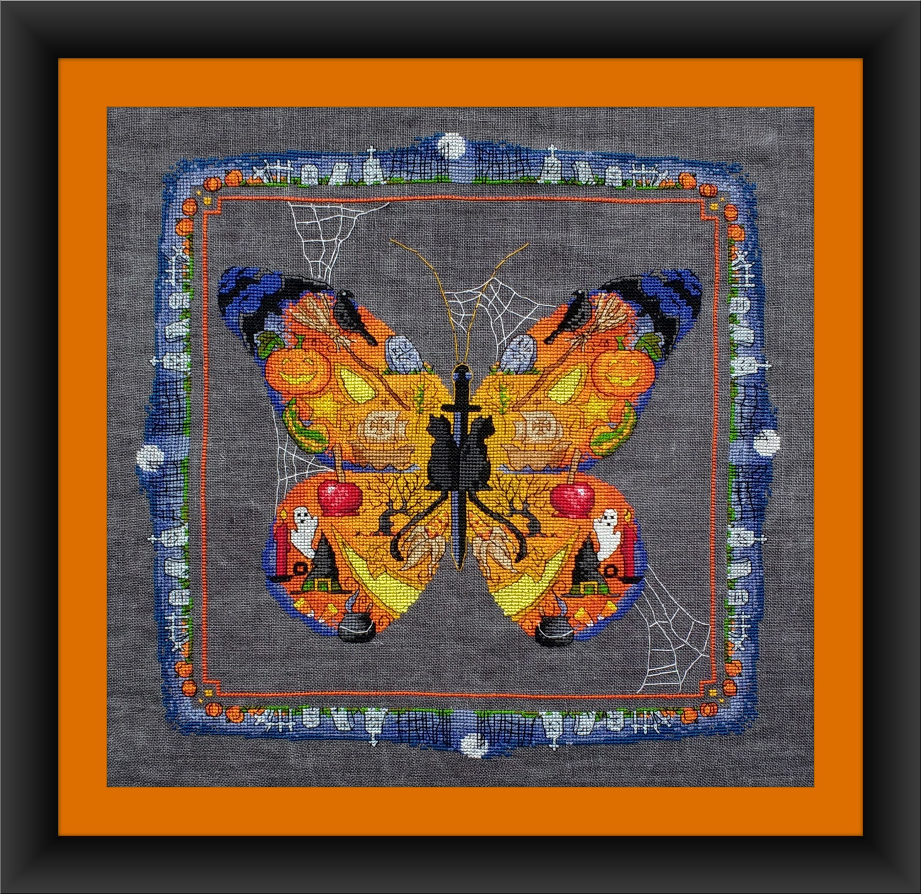 Boo Butterfly - Cross Stitch Pattern