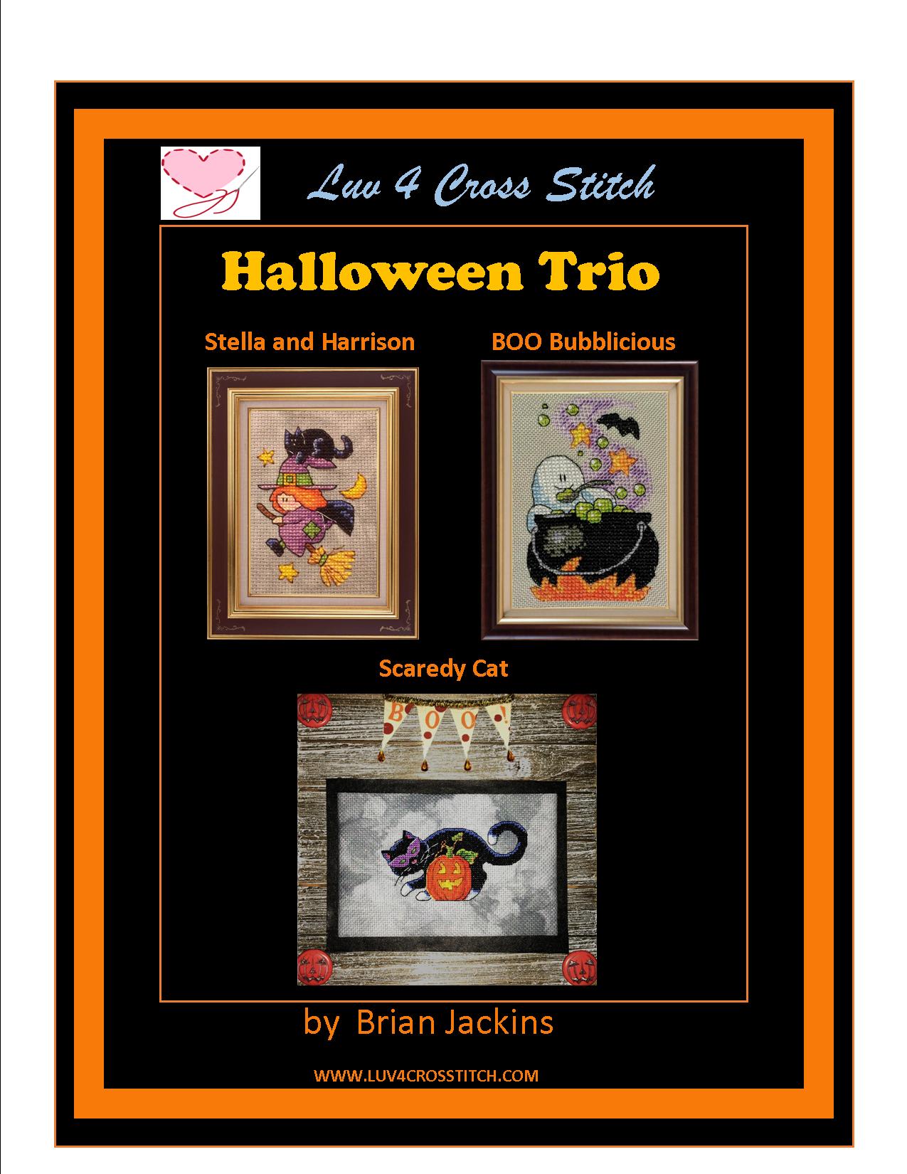 Halloween Trio - Cross Stitch Pattern