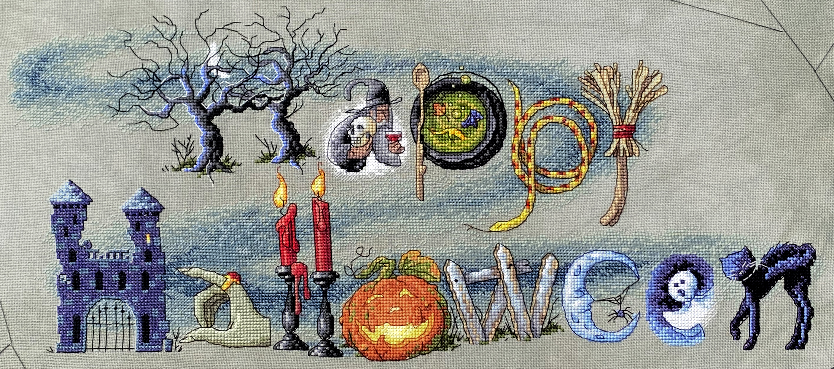 Happy Halloween - Cross Stitch Pattern