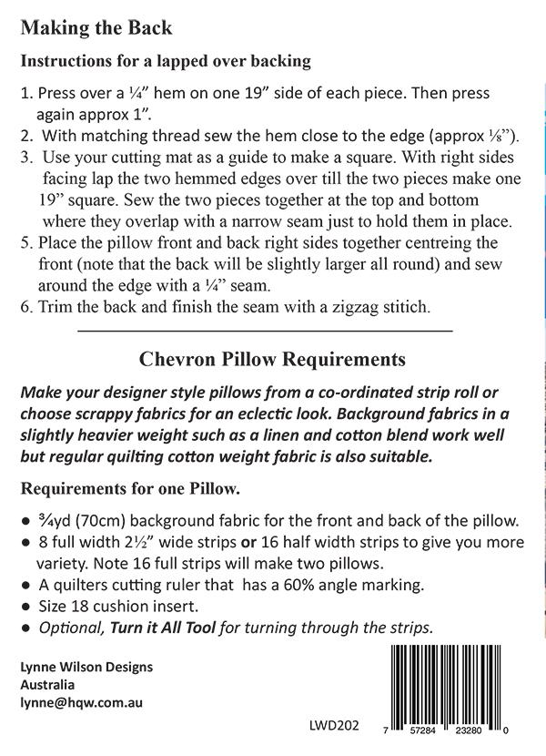 Chevron Pillows - Quilt Pattern