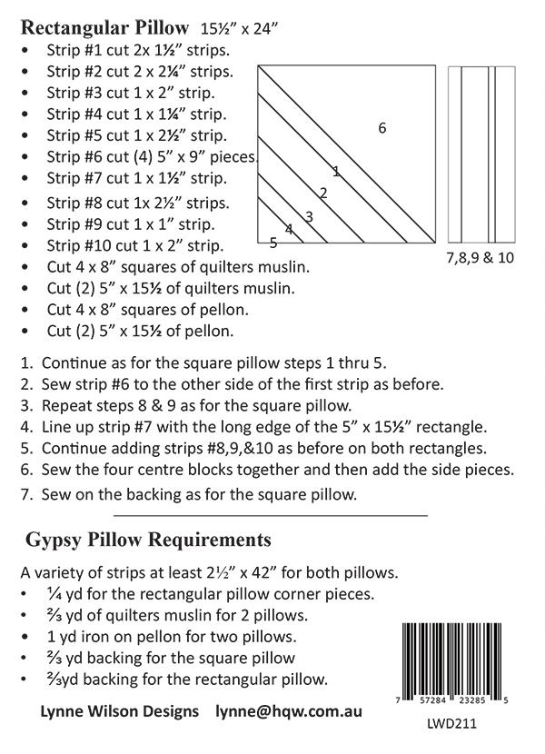 Gypsy Pillow - Quilt Pattern